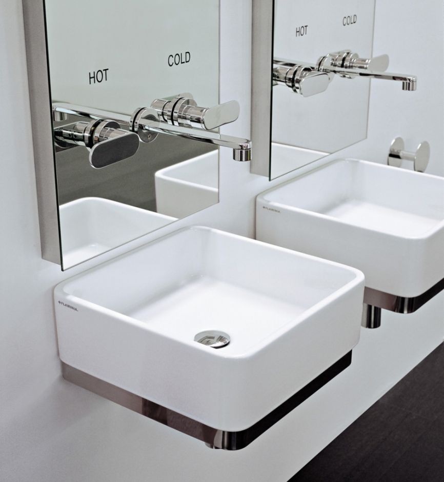 Накладная раковина Flaminia Miniwash 40 Countertop Basin 40х40 ФОТО