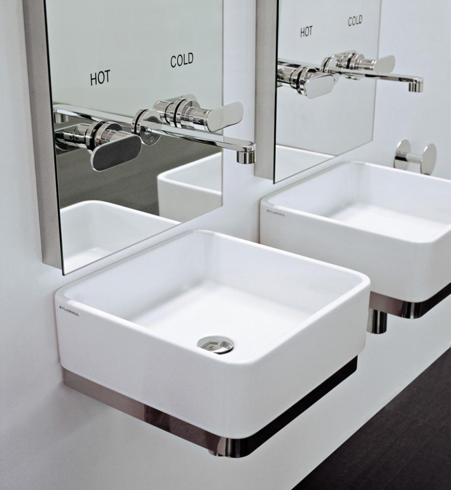 Раковина Flaminia Miniwash 40 Countertop Basin 40х40 схема 3