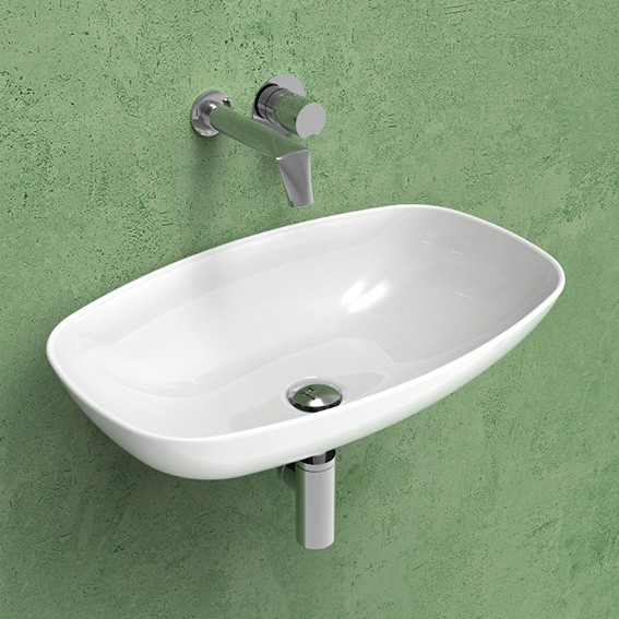 Изображение Подвесная раковина Flaminia NudaSlim 60 Countertop - Wall Hung Basin ND60L 61х395