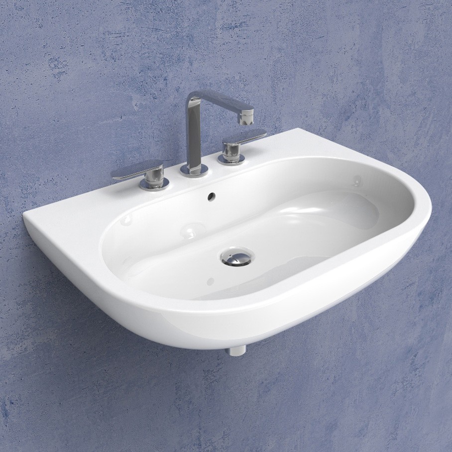 Подвесная раковина Flaminia Pass 70 Countertop - Wall Hung Basin 72х50