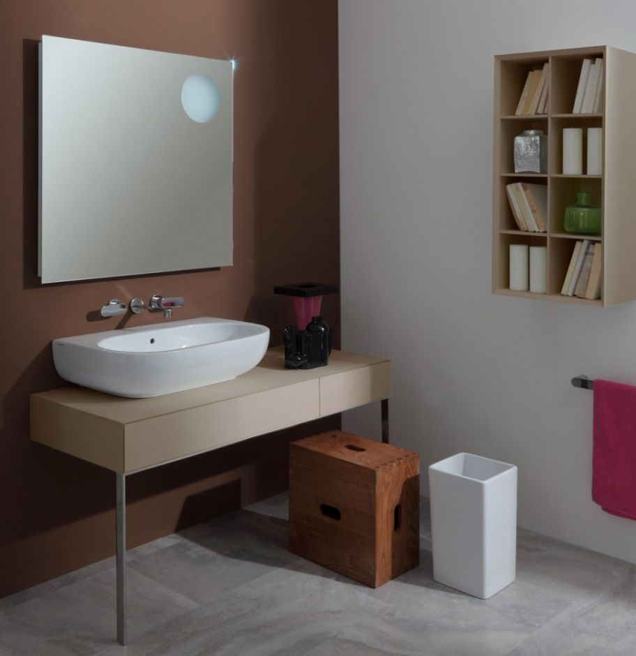 Подвесная раковина Flaminia Pass 70 Countertop - Wall Hung Basin 72х50 ФОТО