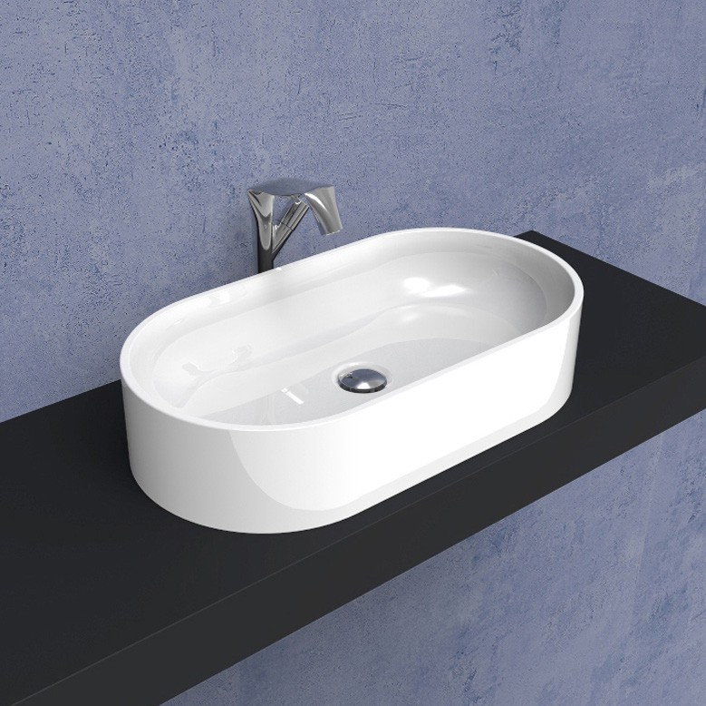 Накладная раковина Flaminia Pass 65 Oval Countertop Basin 65х65