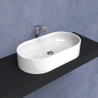 Накладная раковина Flaminia Pass 65 Oval Countertop Basin 65х65 схема 1