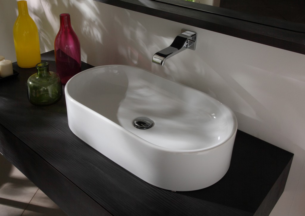 Накладная раковина Flaminia Pass 65 Oval Countertop Basin 65х65 схема 3