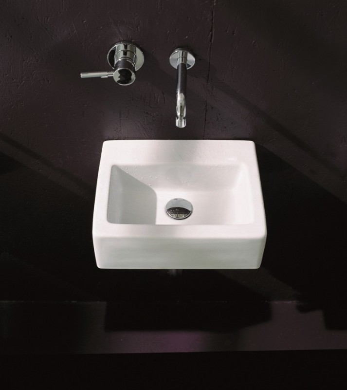 Подвесная раковина Flaminia Acquababy Countertop - Wall Hung Basin 385х29 ФОТО