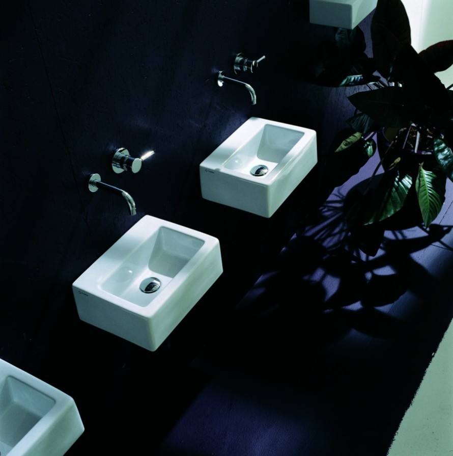 Подвесная раковина Flaminia Acquababy Countertop - Wall Hung Basin 385х29 ФОТО