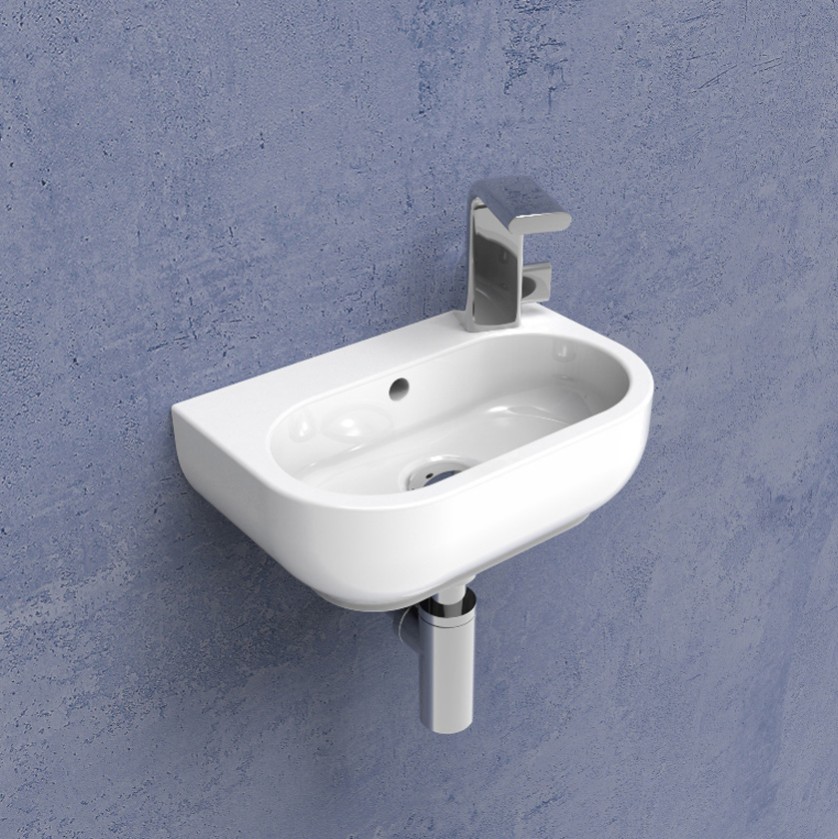 Раковина Flaminia Pass 45x31 Countertop - Wall Hung Basin схема 1