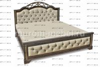 Кровать Камила с каретной стяжкой