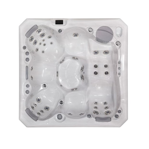 Изображение Квадратный гидромассажный СПА бассейн WELLIS Malaga Life 218х218