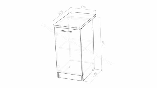 Кухонный гарнитур Кира мега прайм 2000х1500 мм