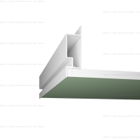 Базовый профиль для потолка B01 белый