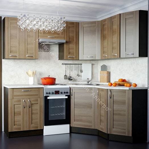 Кухонный гарнитур Кира мега оптима 2100х1500 мм