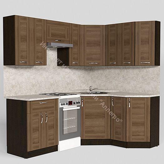 Кухонный гарнитур Кира мега оптима 2100х1500 мм