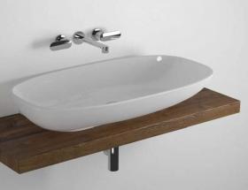 Накладная раковина Flaminia Nuda 95 Countertop - Wall Hung Basin 95х545 ФОТО