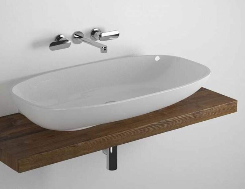 Раковина Flaminia Nuda 95 Countertop - Wall Hung Basin 95х54,5 схема 3