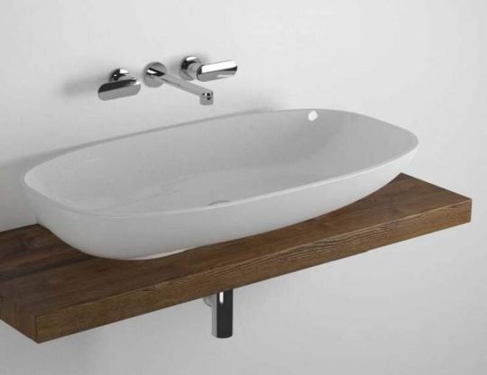 Раковина Flaminia Nuda 95 Countertop - Wall Hung Basin 95х54,5 ФОТО