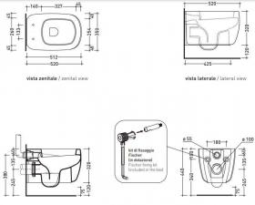 Подвесной унитаз Flaminia Mono Wall Hung WС ФОТО