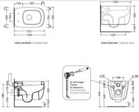 Унитаз Flaminia Mono Wall Hung WС схема 2