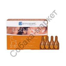 Средство по уходу за кожей для собак Dermoscent Essential 6 spot-on вес 20-40 кг 4 пипетки x 2,4 мл