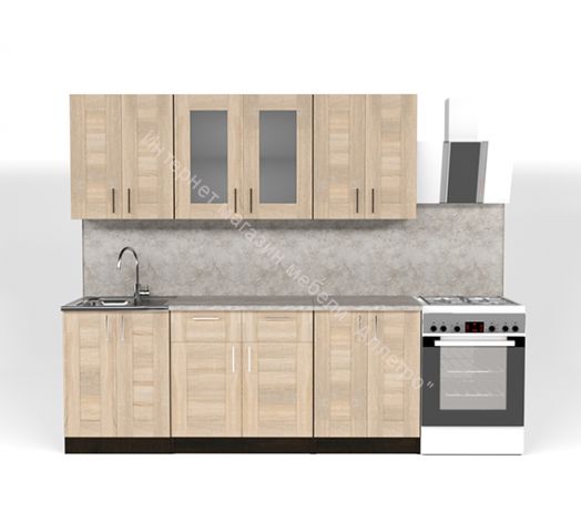 Кухонный гарнитур Ника ультра 2000 мм