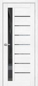 Межкомнатная Дверь с Экошпоном Bravo Браво-27 Snow Melinga / Mirox Grey 600x2000мм (Полотно 1шт) / Браво.