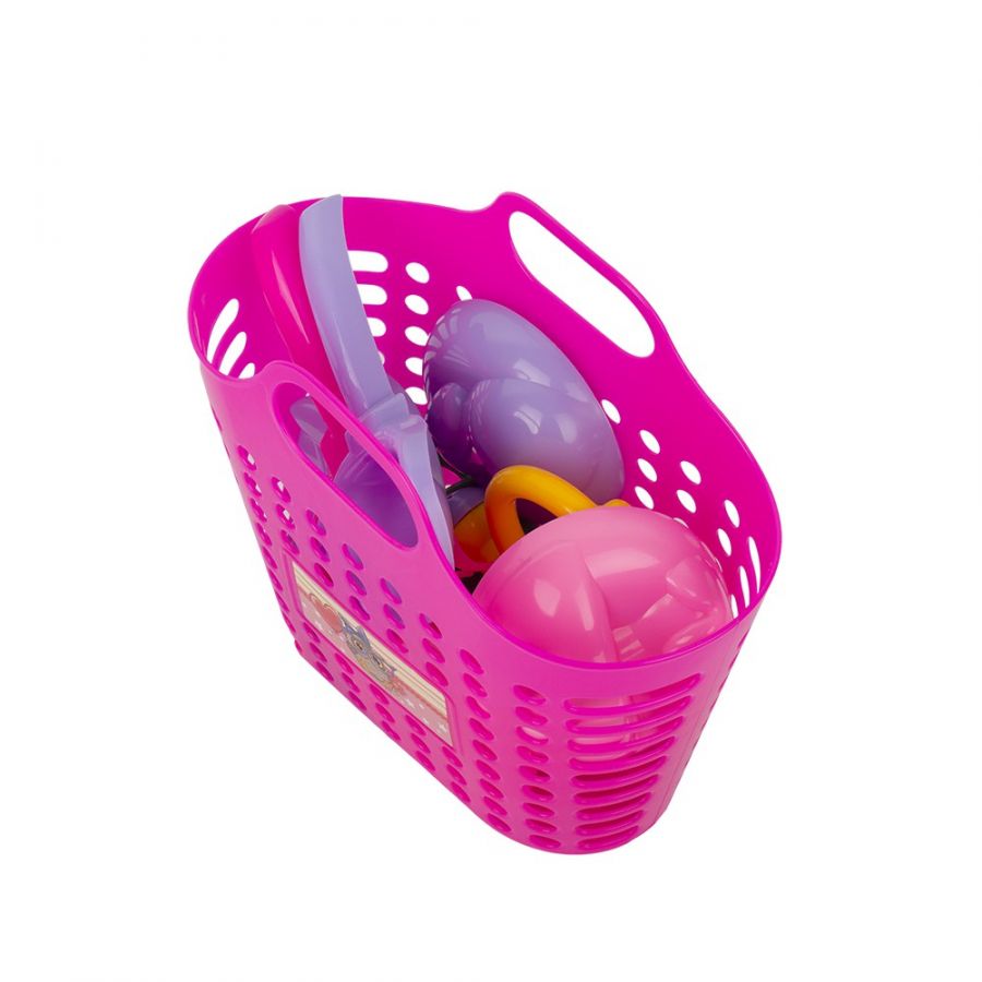 Песочный набор «Принцесса песочницы» (4 формочки, совок, грабли, леечка) У386