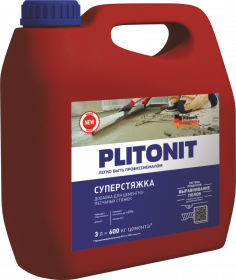 Добавка Plitonit СуперСтяжка 3л Светло-Коричневая для Цементно-Песчаных Стяжек / Плитонит