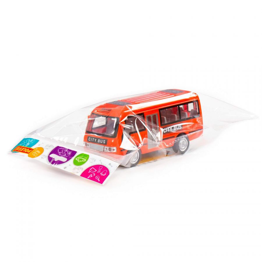 "Городской автобус", автомобиль инерционный (со светом и звуком) (в пакете)