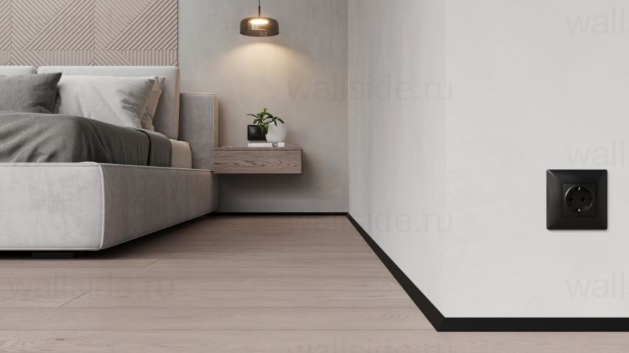 С-05.25.3 Y угловой микроплинтус Лайн Ликорн черный