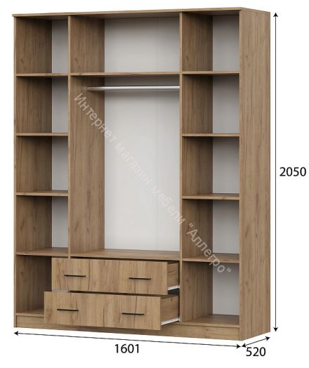 Шкаф ШК 1 Дуб Золотой