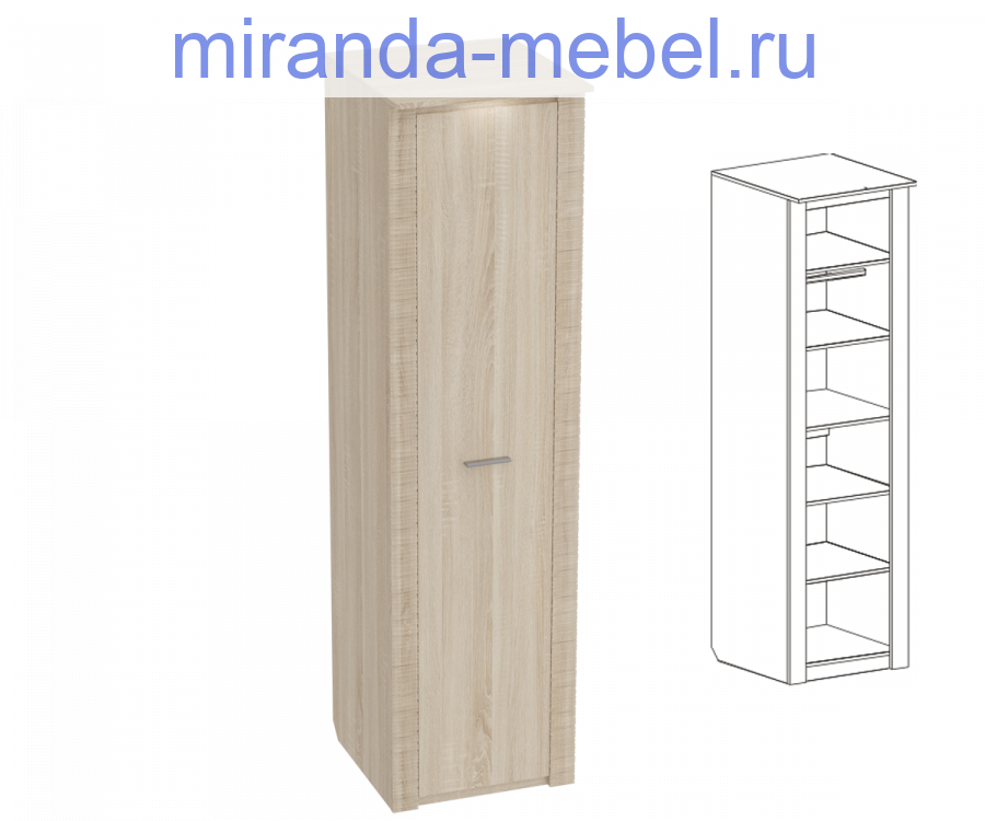 Элана Шкаф Пенал (глубина 645)