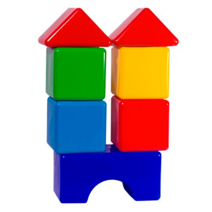 Набор кубиков "Стройка" (кубик 10х10 см)