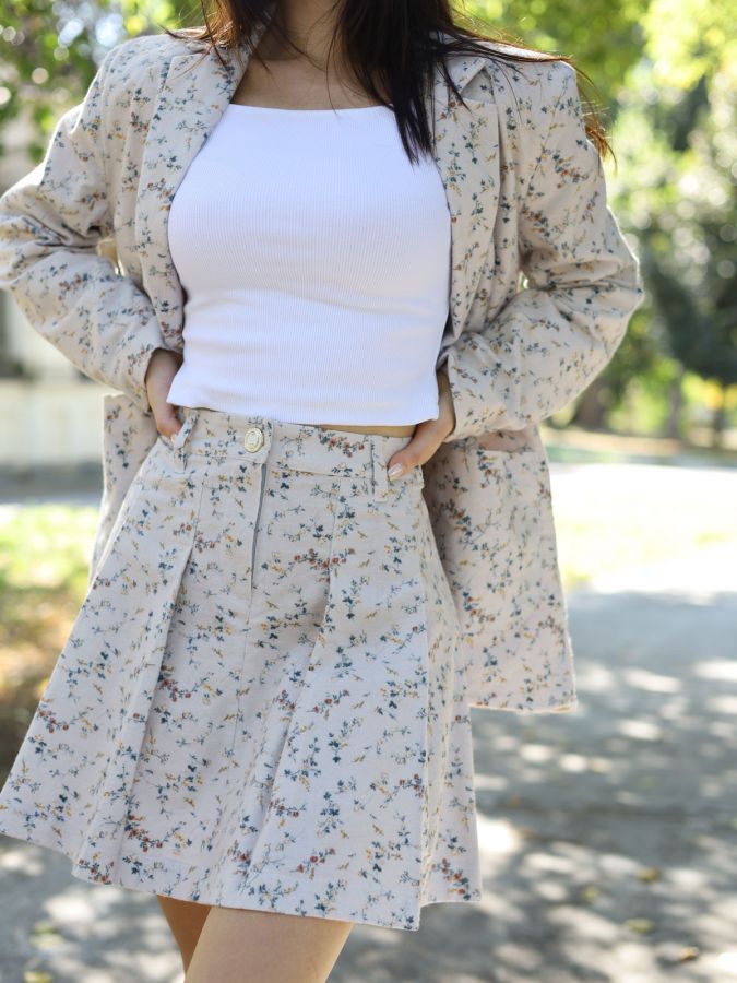 Юбка в складку Сухоцветы