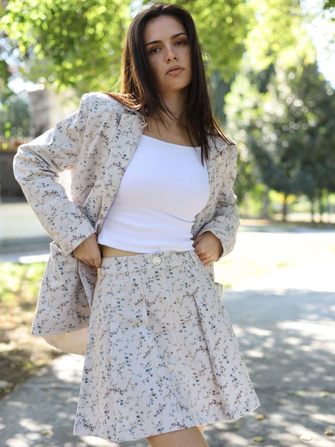 Юбка в складку Сухоцветы