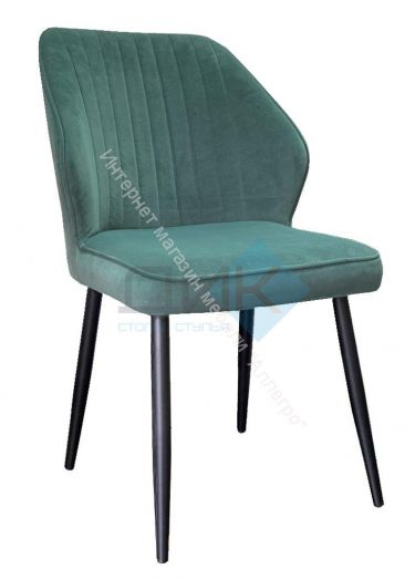 Стул DikLine 222М микровелюр Z39 авокадо, ножки черные