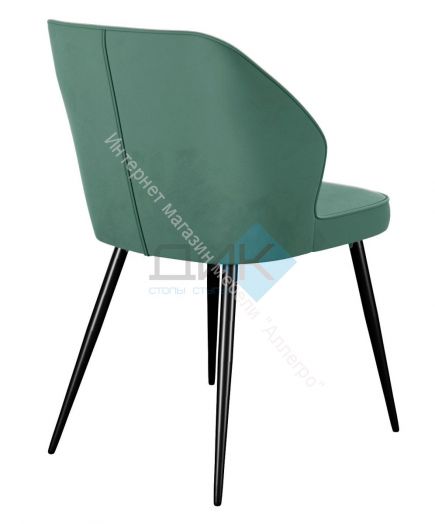 Стул DikLine 222М микровелюр Z39 авокадо, ножки черные