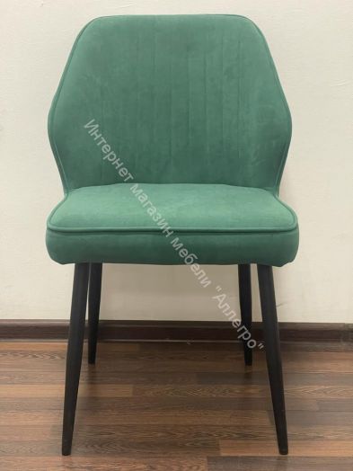 Стул DikLine 222М микровелюр Z39 авокадо, ножки черные