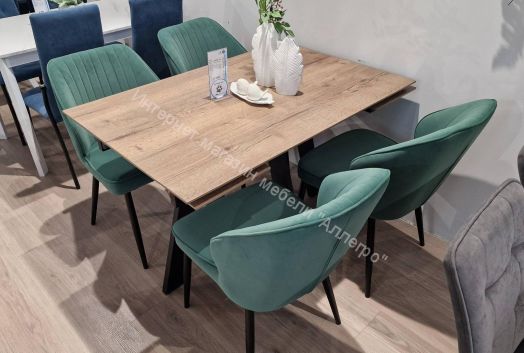 Стул DikLine 222М микровелюр Z39 авокадо, ножки черные