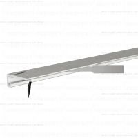 Микроплинтус Respect Standart 7753 белый RAL 9016 вид сбоку