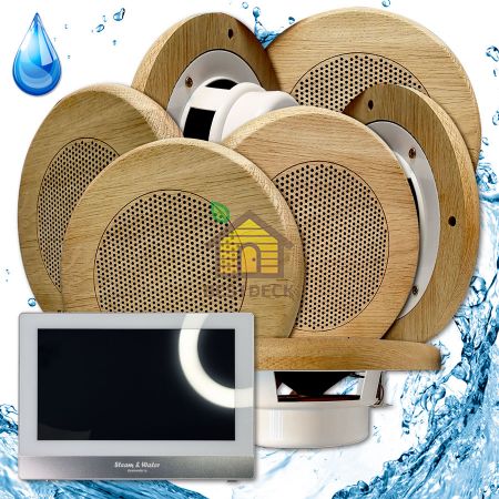 Комплект домашней акустической системы с караоке-усилителем Steam & Water SOUND SAUNA R7