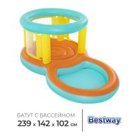 Батут надувной с бассейном Jumptopia, 239 x 142 x 102 см, 52385 Bestway