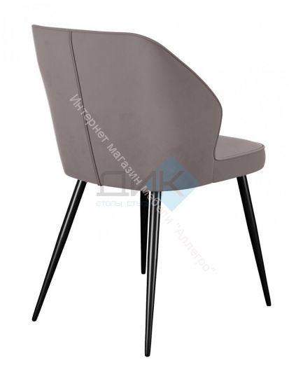 Стул DikLine 222М микровелюр B5 LATTE, ножки черные