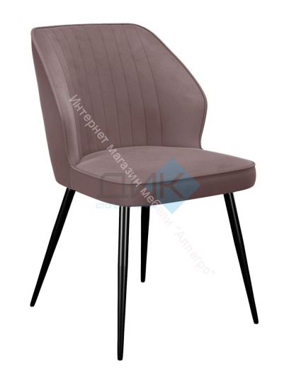 Стул DikLine 222М микровелюр B5 LATTE, ножки черные