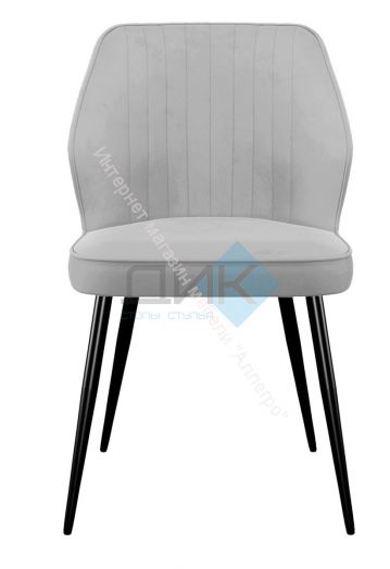Стул DikLine 222М микровелюр B22 GREY, ножки черные