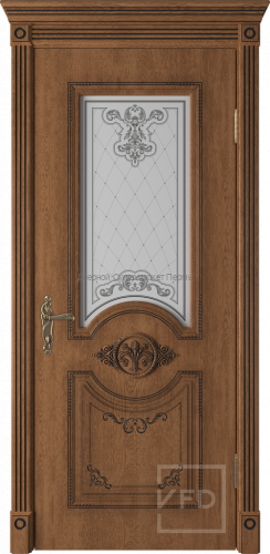 Ruzanne Экошпон со стеклом , дверь с патиной