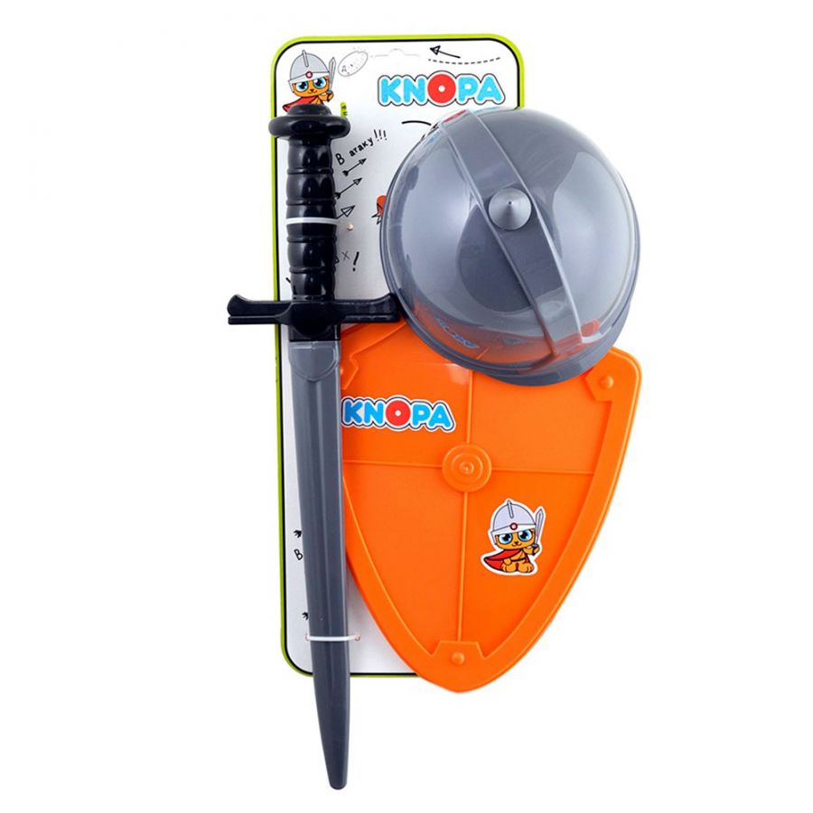 Набор оружия "Вояка" шлем, щит и меч КНОПА