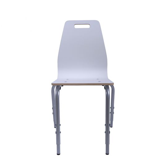 Стул ученический растущий штабелируемый СТ-01Р (Белый, натуральная кромка)