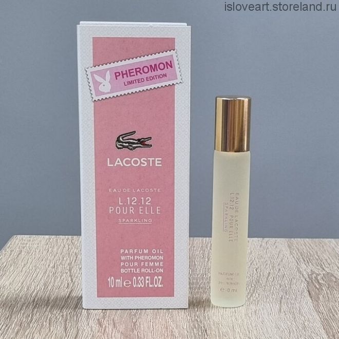 Парфюмерное масло  Lacoste Eau De Lacoste L.12.12 Pour Elle Sparkling с феромонами, женский аромат, 10мл