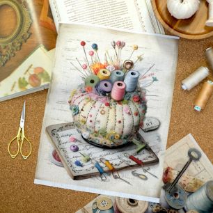 Ткань купон - Игольница 24*33 см. limit