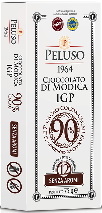 Шоколад из Модики 90% Peluso 1964, 75 г, Cioccolato di Modica IGP 90% 75 g